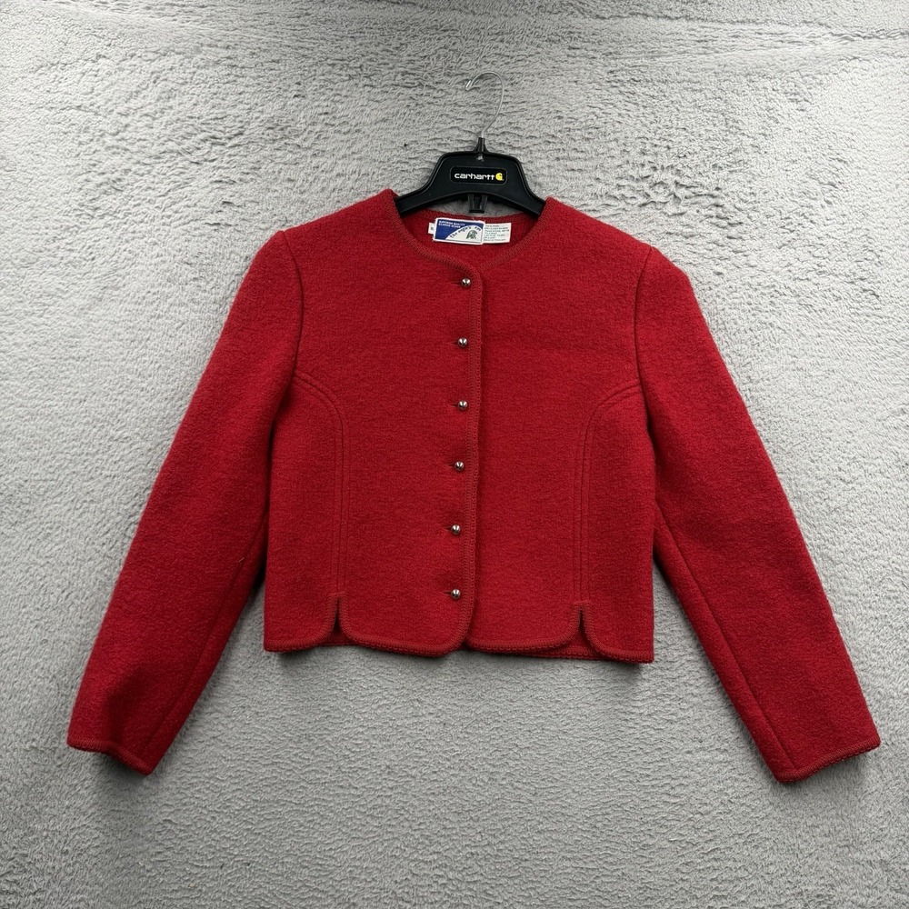 VTG 90s Halloween Sweater The Eagles Eye Haunted House Knit Cardigan Size 8